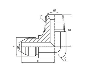 90°彎英製外螺紋60°外（wài）錐麵密封|英（yīng）錐管外螺紋密封