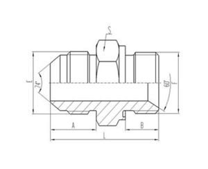 美製JIC螺紋74°錐（zhuī）麵密封過渡接頭