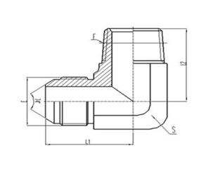 美製JIC螺紋74°錐麵密封過（guò）渡接頭
