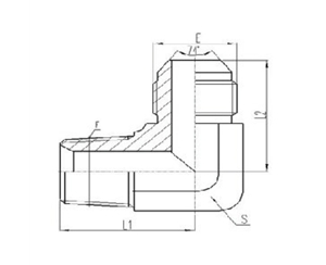 美製JIC螺紋74°錐麵密封（fēng）過渡接頭（tóu）